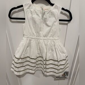 Sweet white dress, crew cuts, size 6 nautical coastal cowgirl G